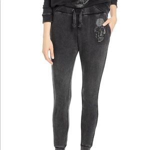 Vintage Havana Rhinestone Skull Joggers